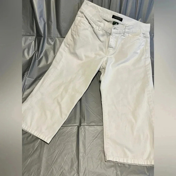 Ralph Lauren women’s petite size 4 classic midcalf white capris - Picture 1 of 3